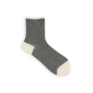021132505 Recycled Yarn Jacquard Stripe LC Socks