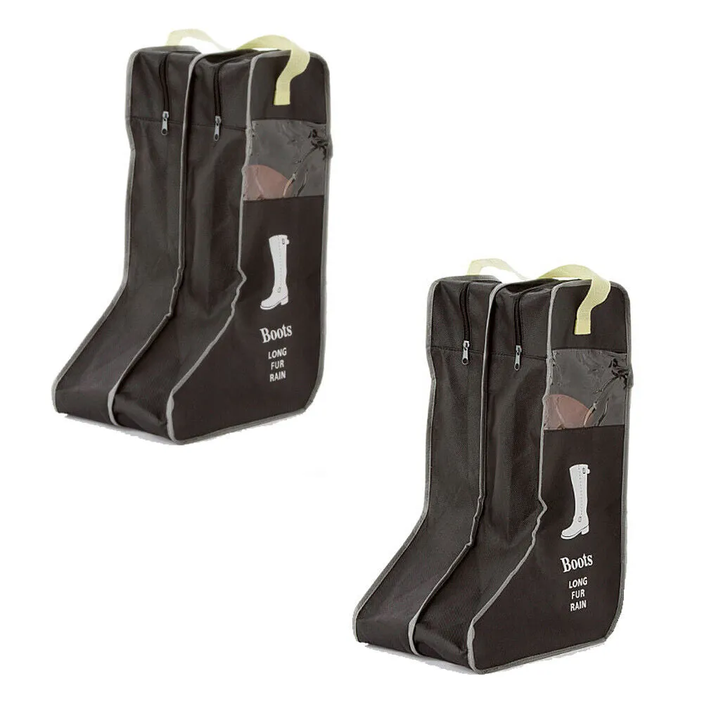 2 Pack Dust-proof Non-woven Portable Tall Boots Storage/Protector Bag Cover Case