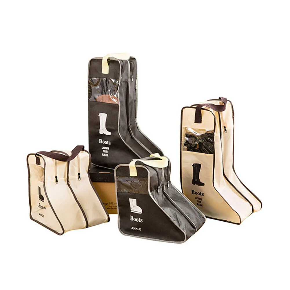 2 Pack Dust-proof Non-woven Portable Tall Boots Storage/Protector Bag Cover Case