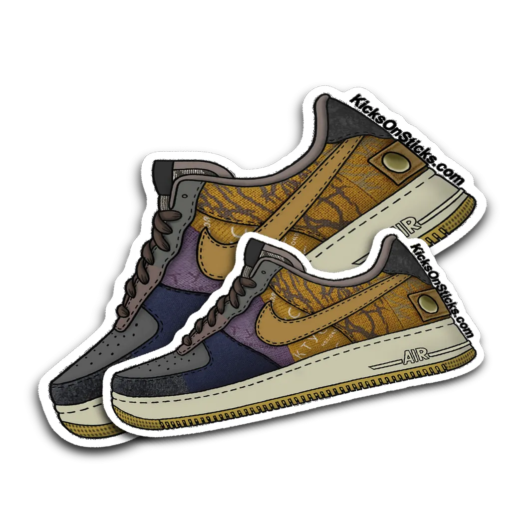 Air Force 1 Low "Travis Scott Cactus Jack" Sneaker Sticker