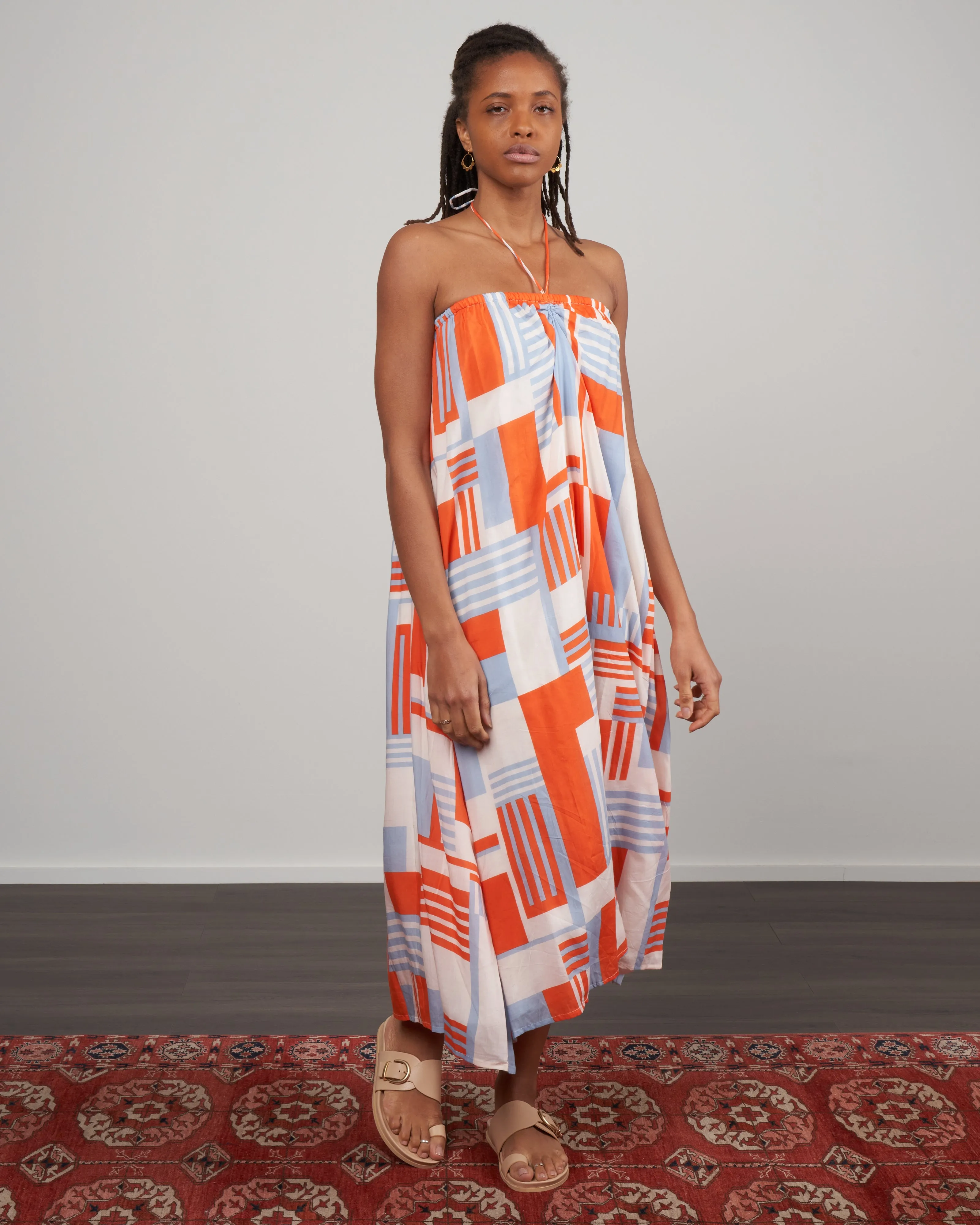 asturias midi dress - ylang print