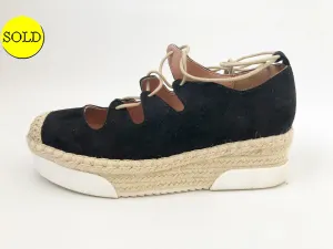 BCBG Max Azria Suede Espadrille Size 5.5