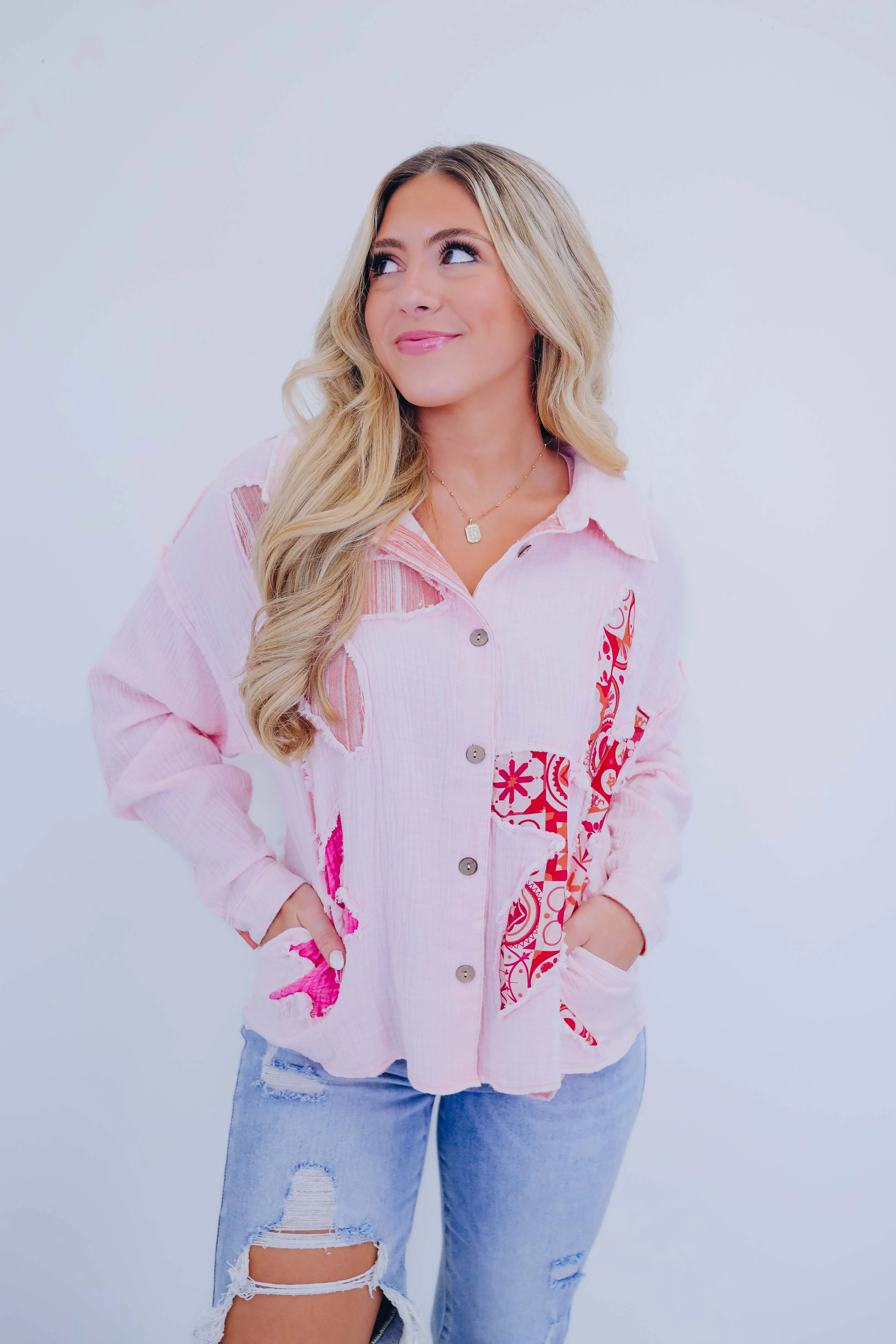 Beachy Chic Button Up Shirt By Oli & Hali - 2 Colors