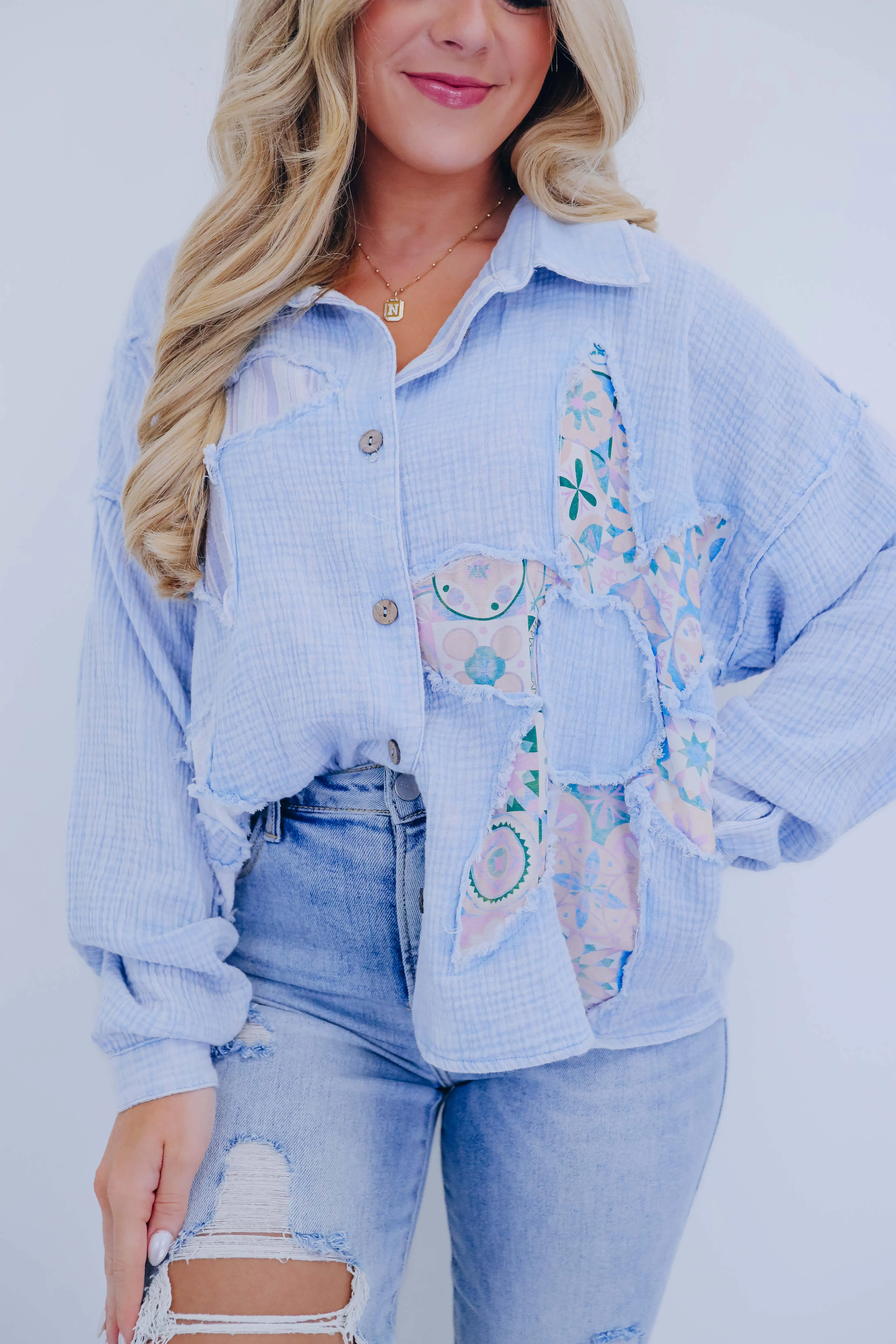 Beachy Chic Button Up Shirt By Oli & Hali - 2 Colors