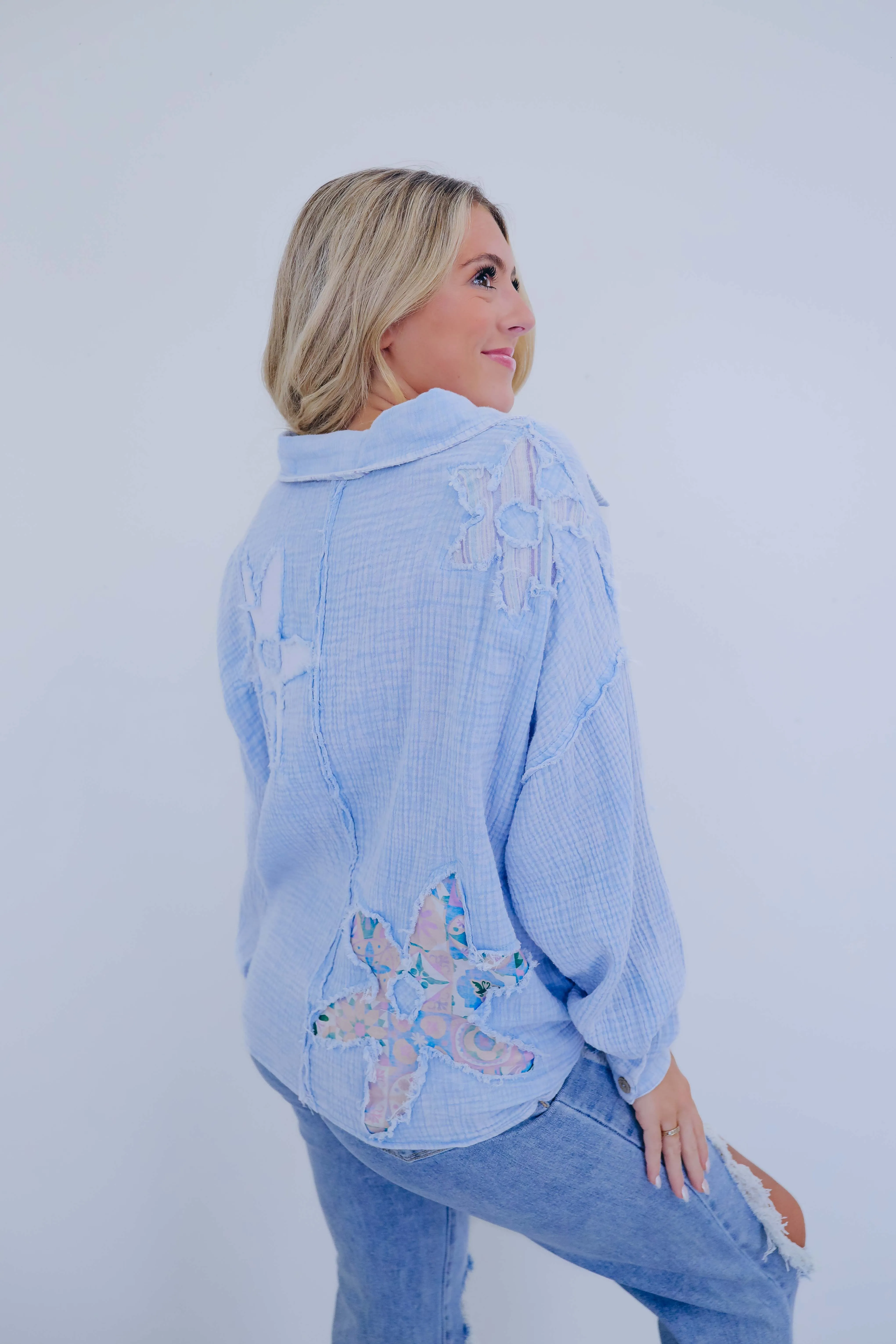 Beachy Chic Button Up Shirt By Oli & Hali - 2 Colors