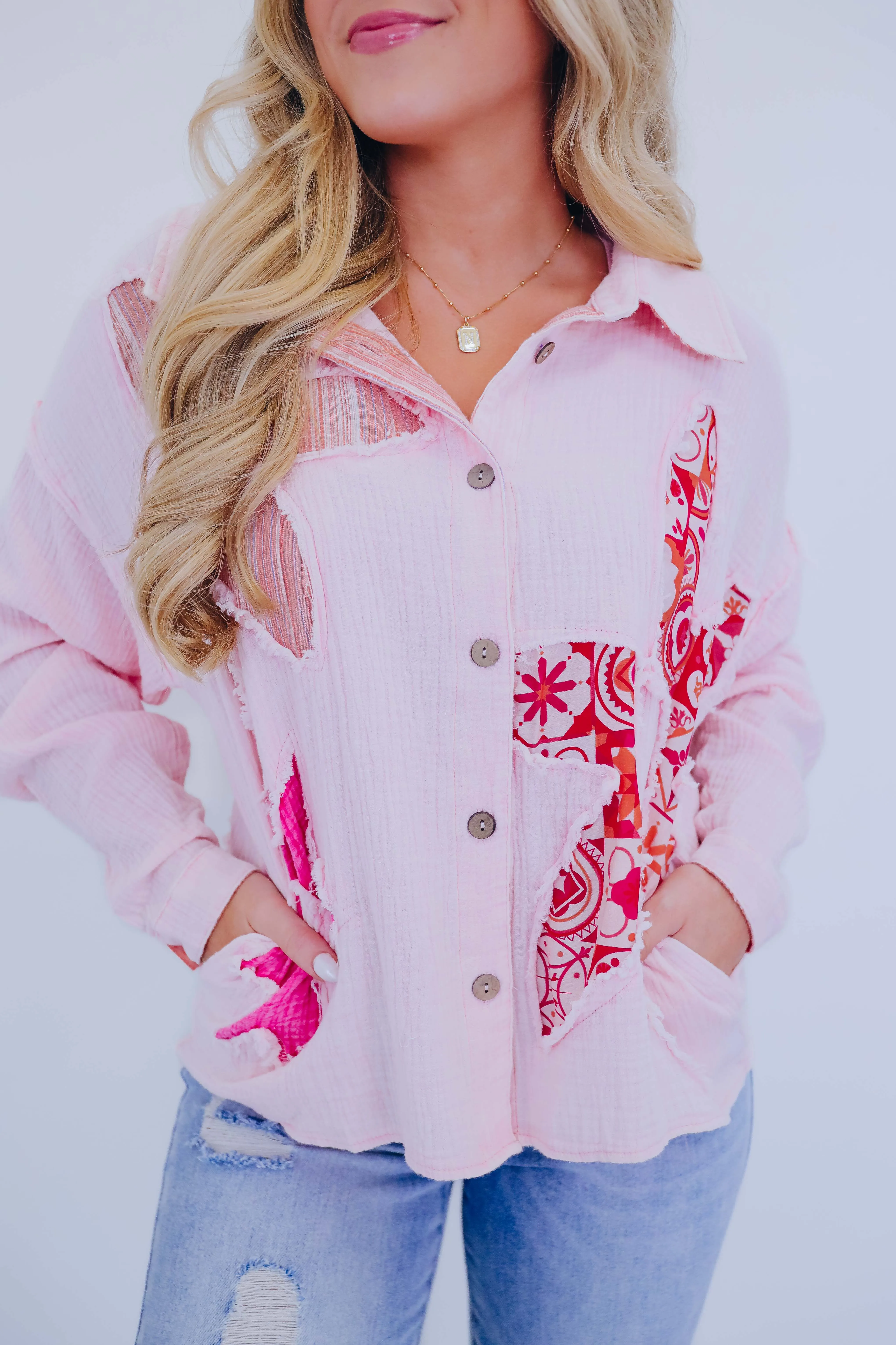 Beachy Chic Button Up Shirt By Oli & Hali - 2 Colors