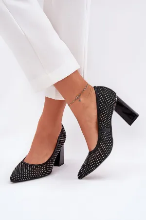 Block heel pumps Step in style