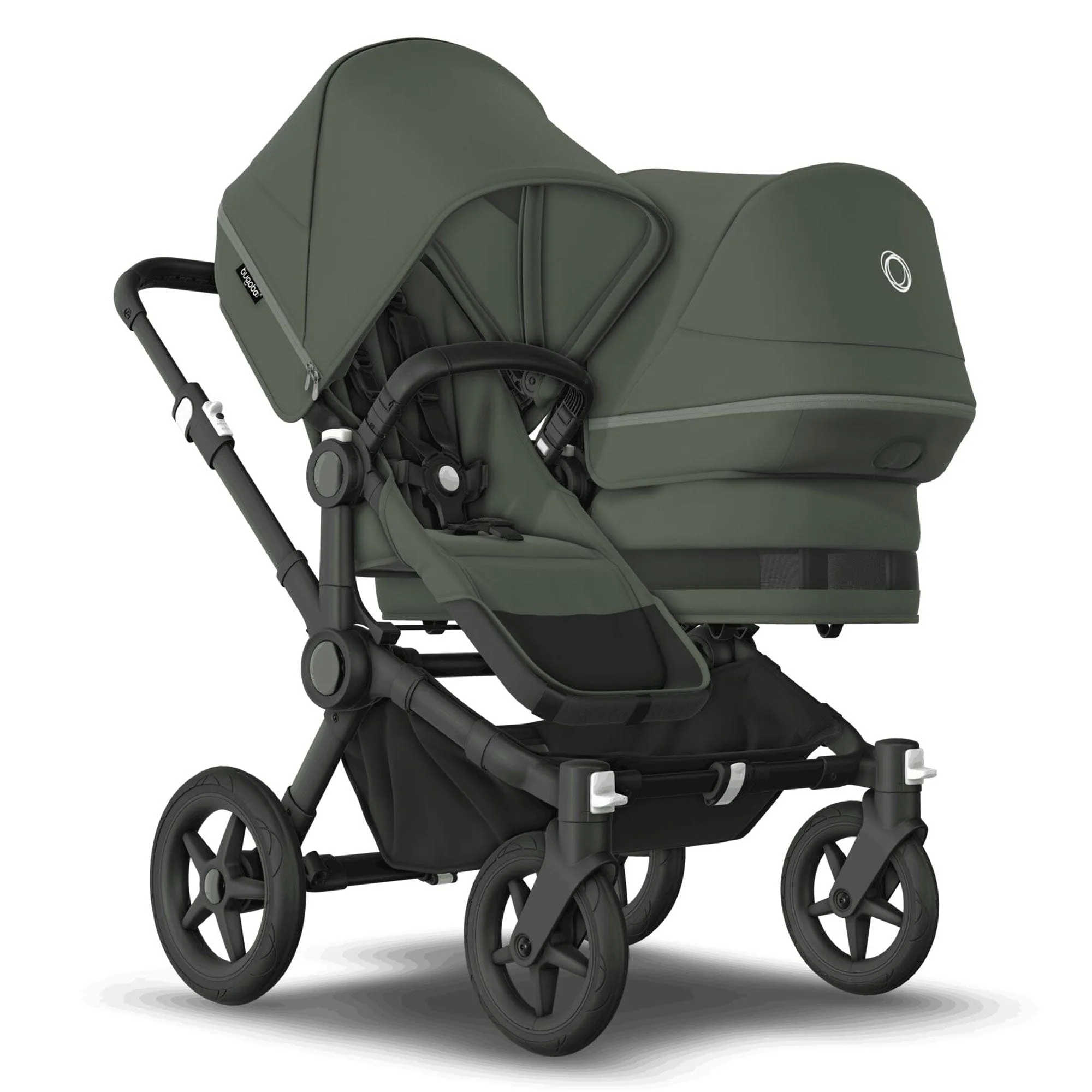 Bugaboo Donkey 5 Duo Complete Pushchair - Black/Forest Green
