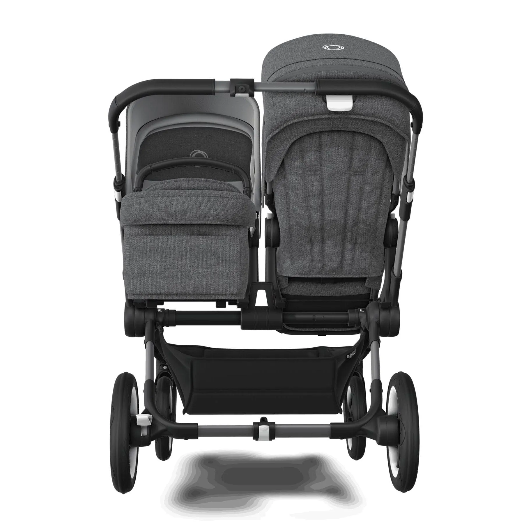 Bugaboo Donkey 5 Duo Complete Pushchair in Black/Grey Mélange