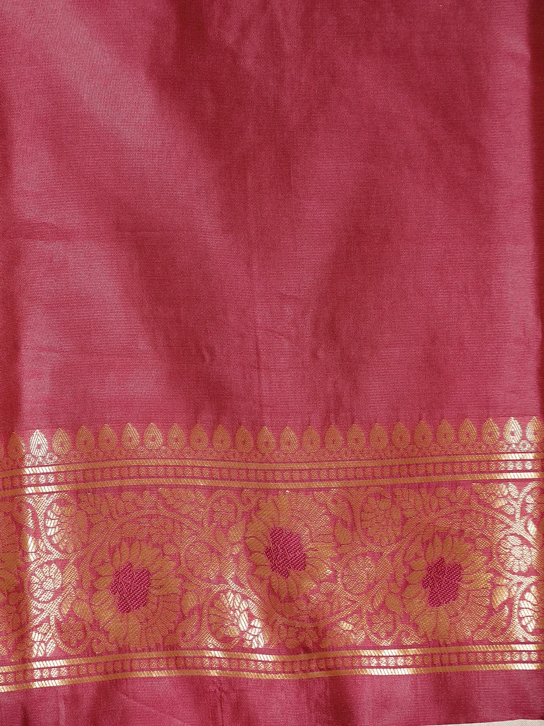 Burgundy Silk Banarasi Zari Woven Heavy Saree
