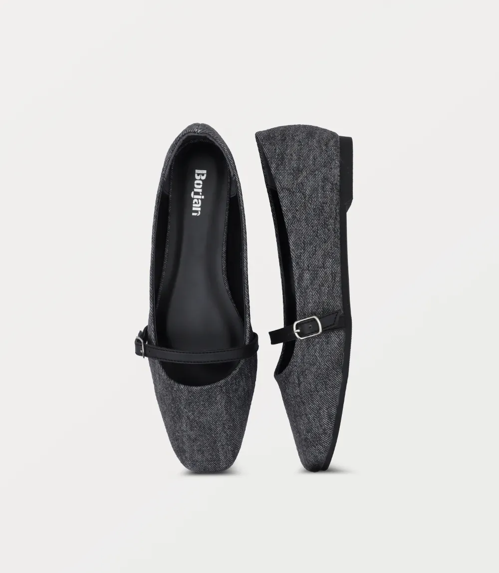 BW10254-BLACK-Women Ballerina