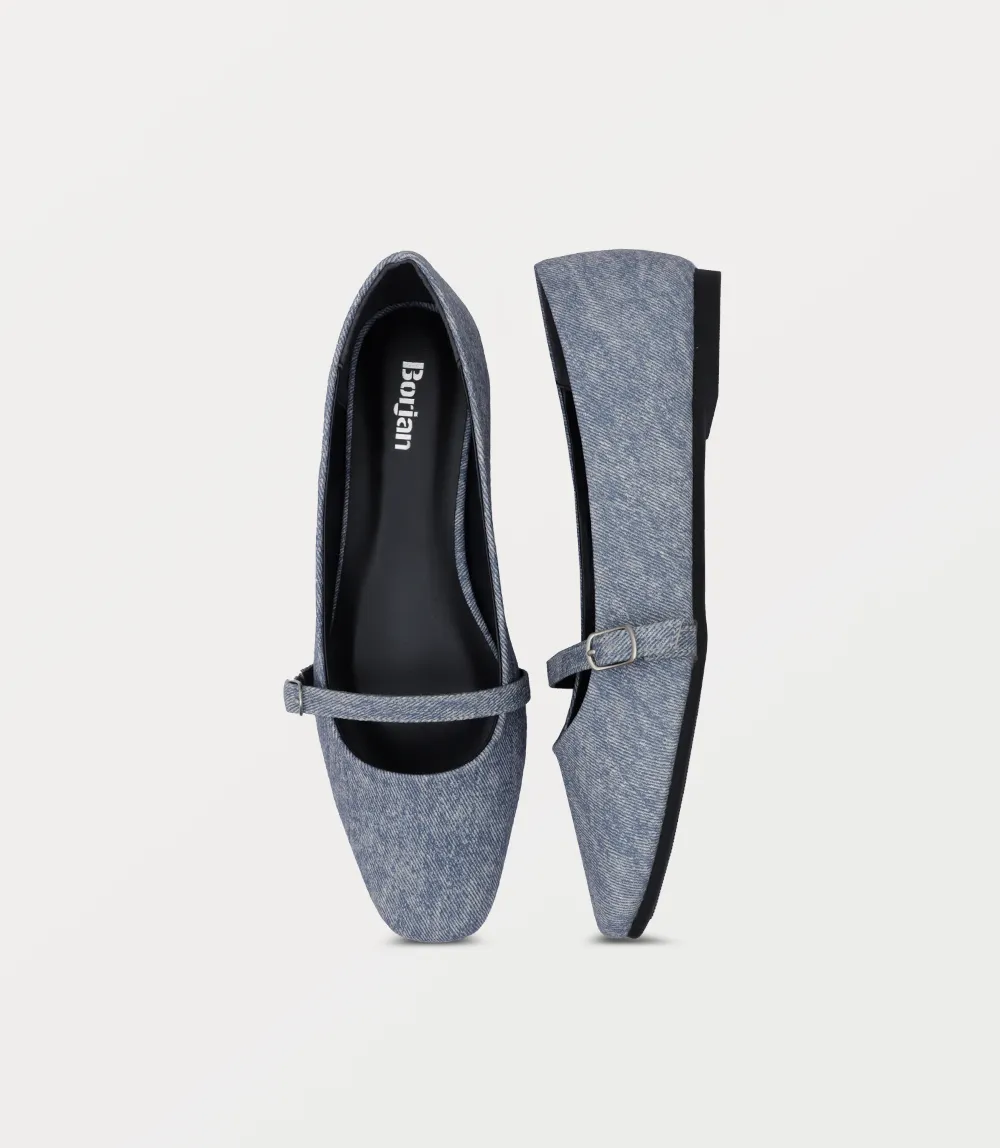 BW10254-Denim Blue-Women Ballerina