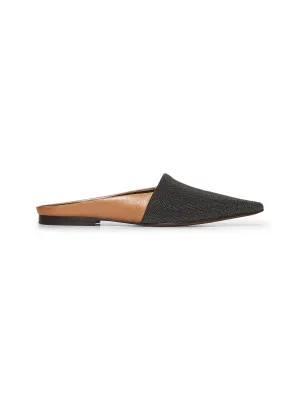 Calf leather Precious Flats with monili