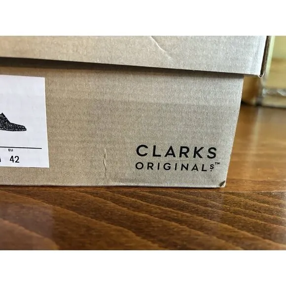 Clarks Men's Desert Boot 9 M Maple Leather Suede Originals NEW Lace Up