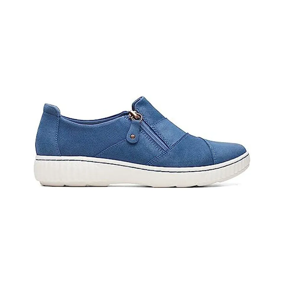 Clarks Women's Caroline Grace Blue | Olive Suede