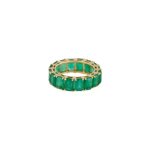 Colombian Emerald Eternity Ring