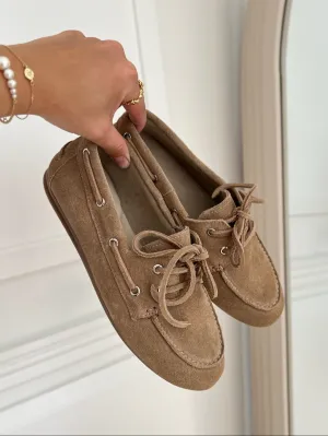 Copenhagen Shoes Savannah Suede Loafers Biscuit