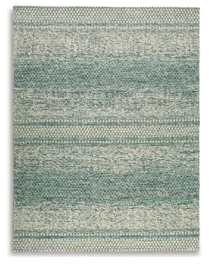 Devton Beige/Teal 7'8" x 10' Rug