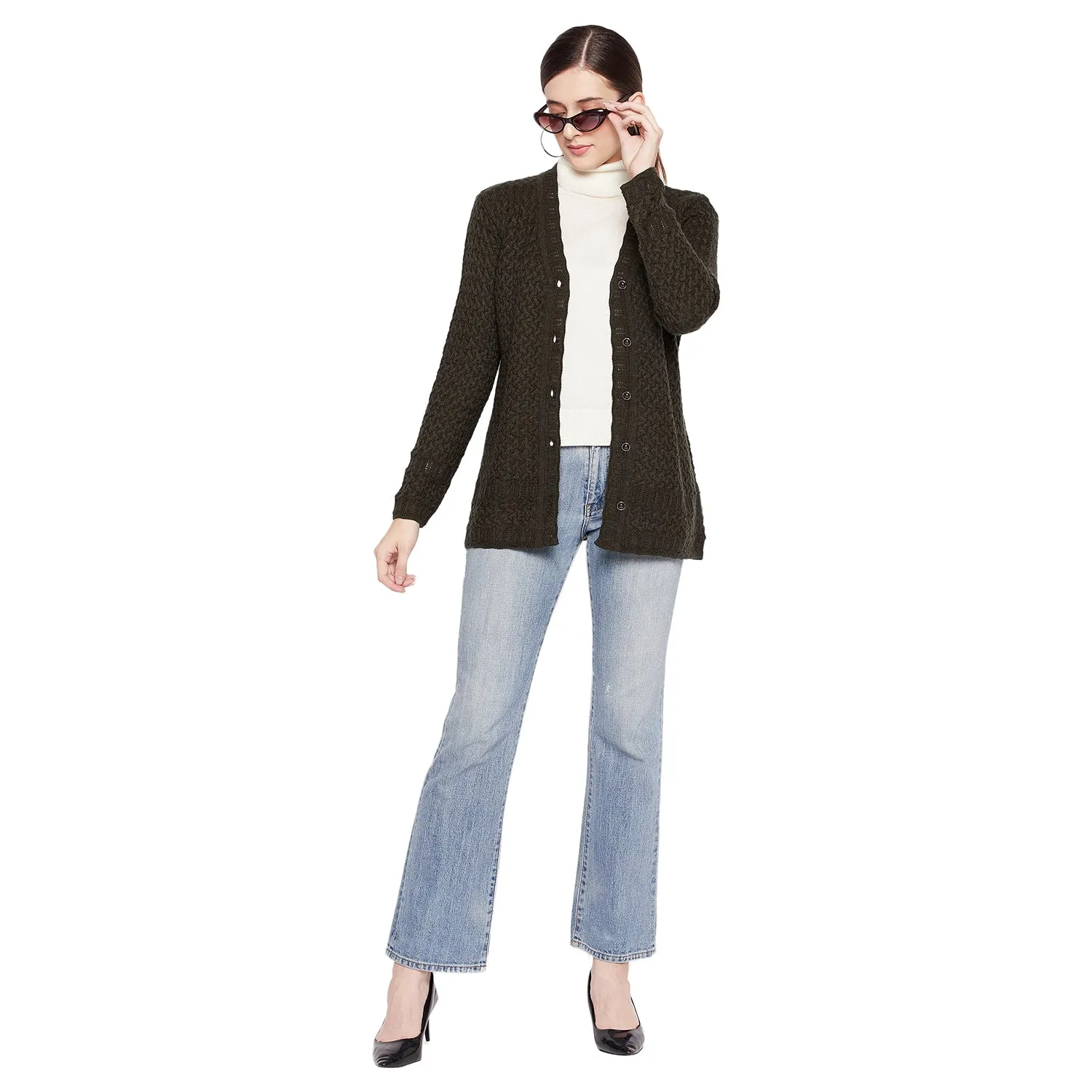 Duke Stardust Women Full Sleeve Cardigan (SDS1068)