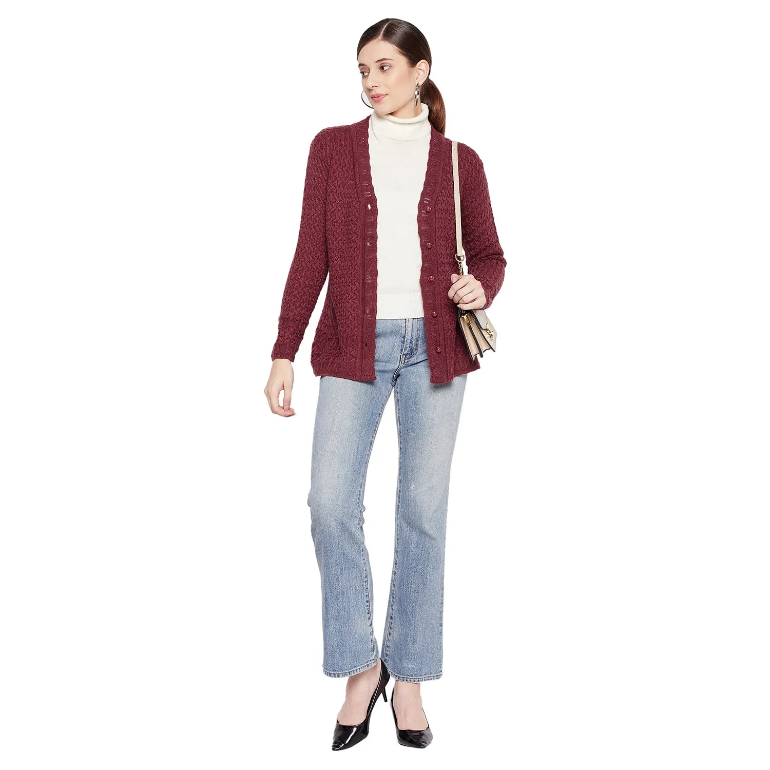 Duke Stardust Women Full Sleeve Cardigan (SDS1068)
