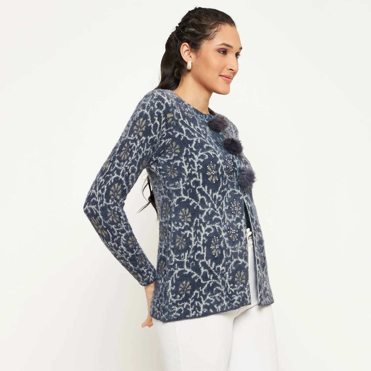 Duke Stardust Women Full Sleeve Cardigan (SDS1182)