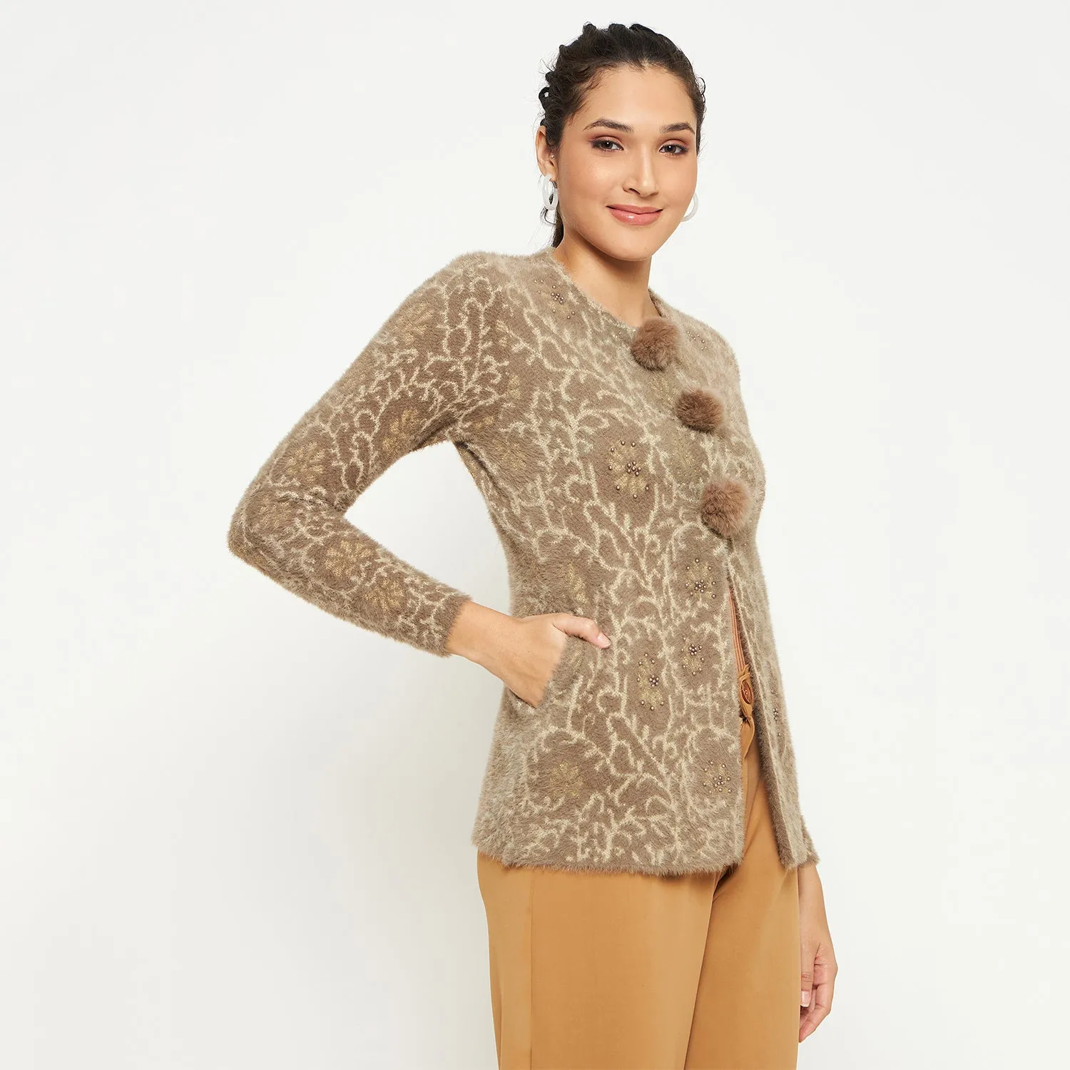 Duke Stardust Women Full Sleeve Cardigan (SDS1182)
