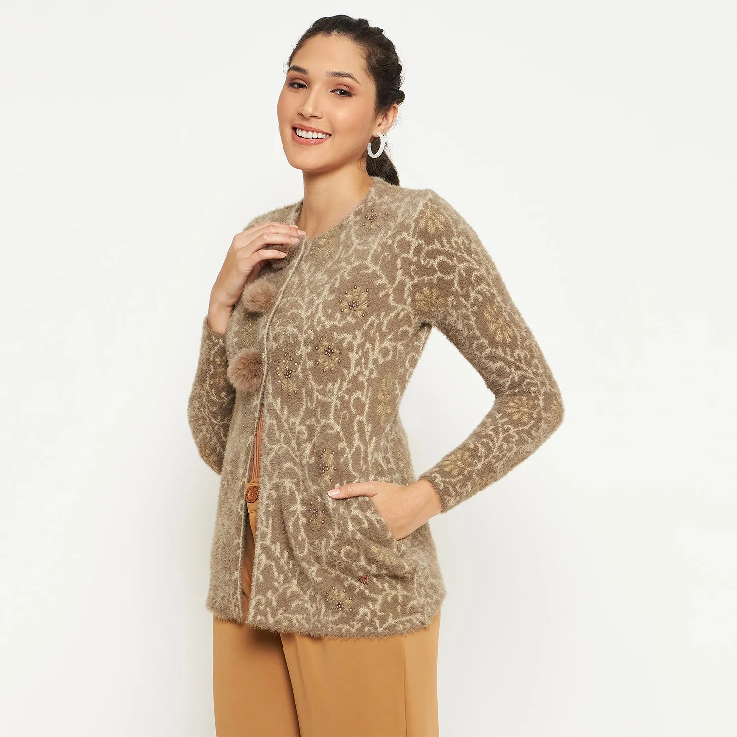 Duke Stardust Women Full Sleeve Cardigan (SDS1182)