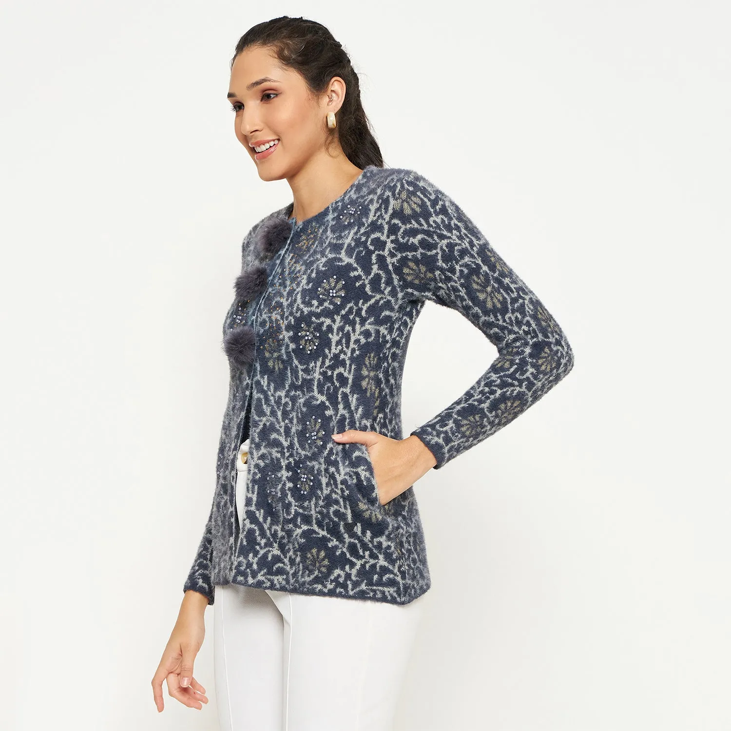 Duke Stardust Women Full Sleeve Cardigan (SDS1182)