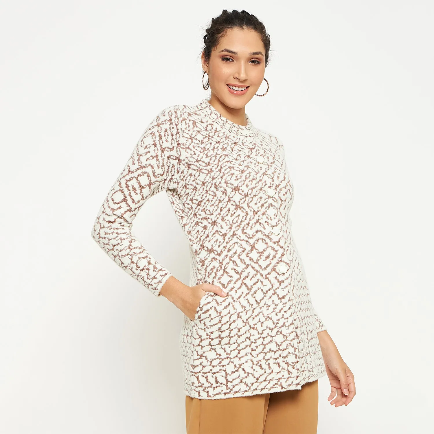 Duke Stardust Women Full Sleeve Cardigan (SDS1218)