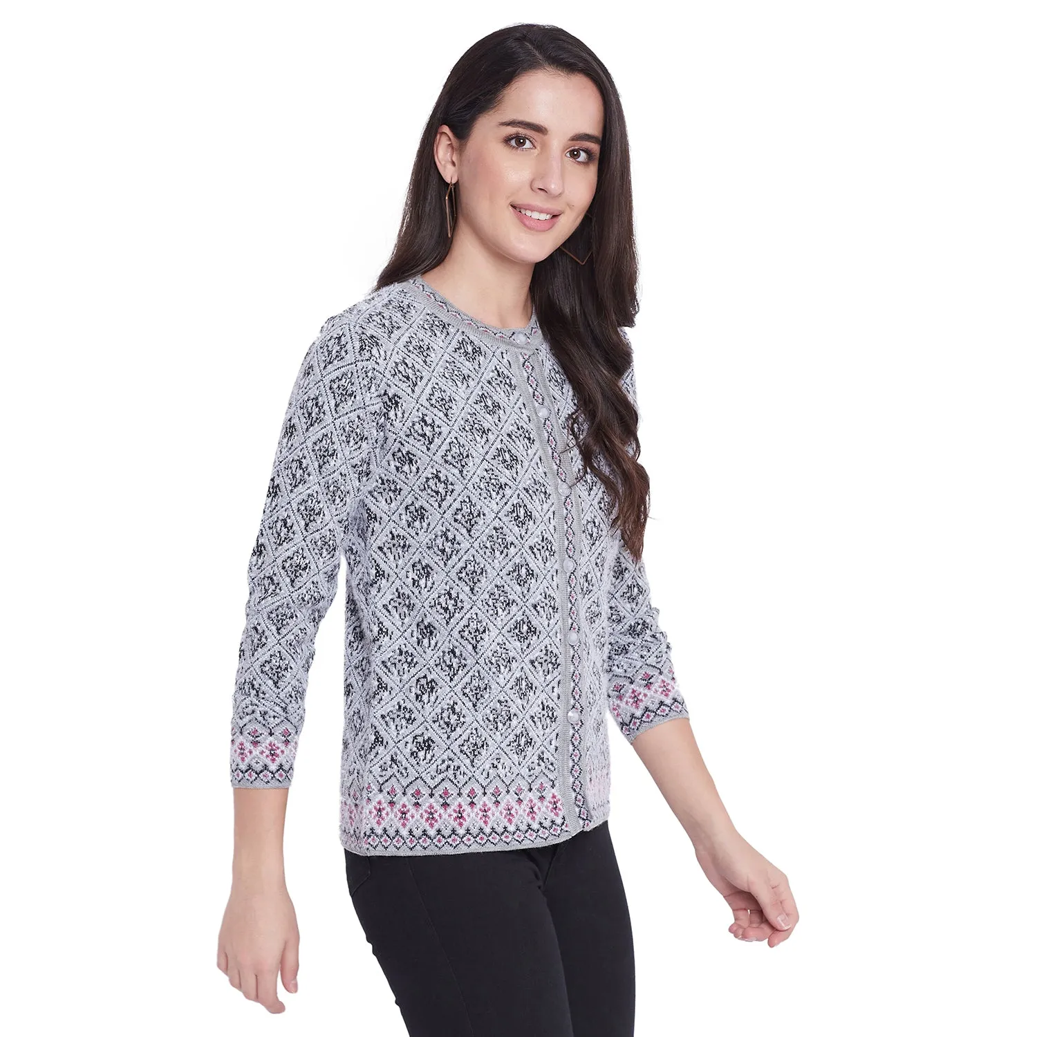 Duke Stardust Women Full Sleeve Cardigan (SDS9591)