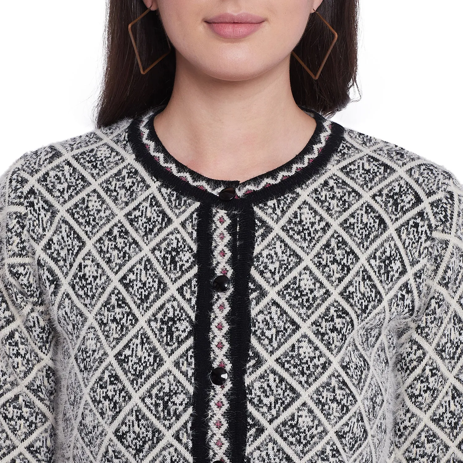 Duke Stardust Women Full Sleeve Cardigan (SDS9591)