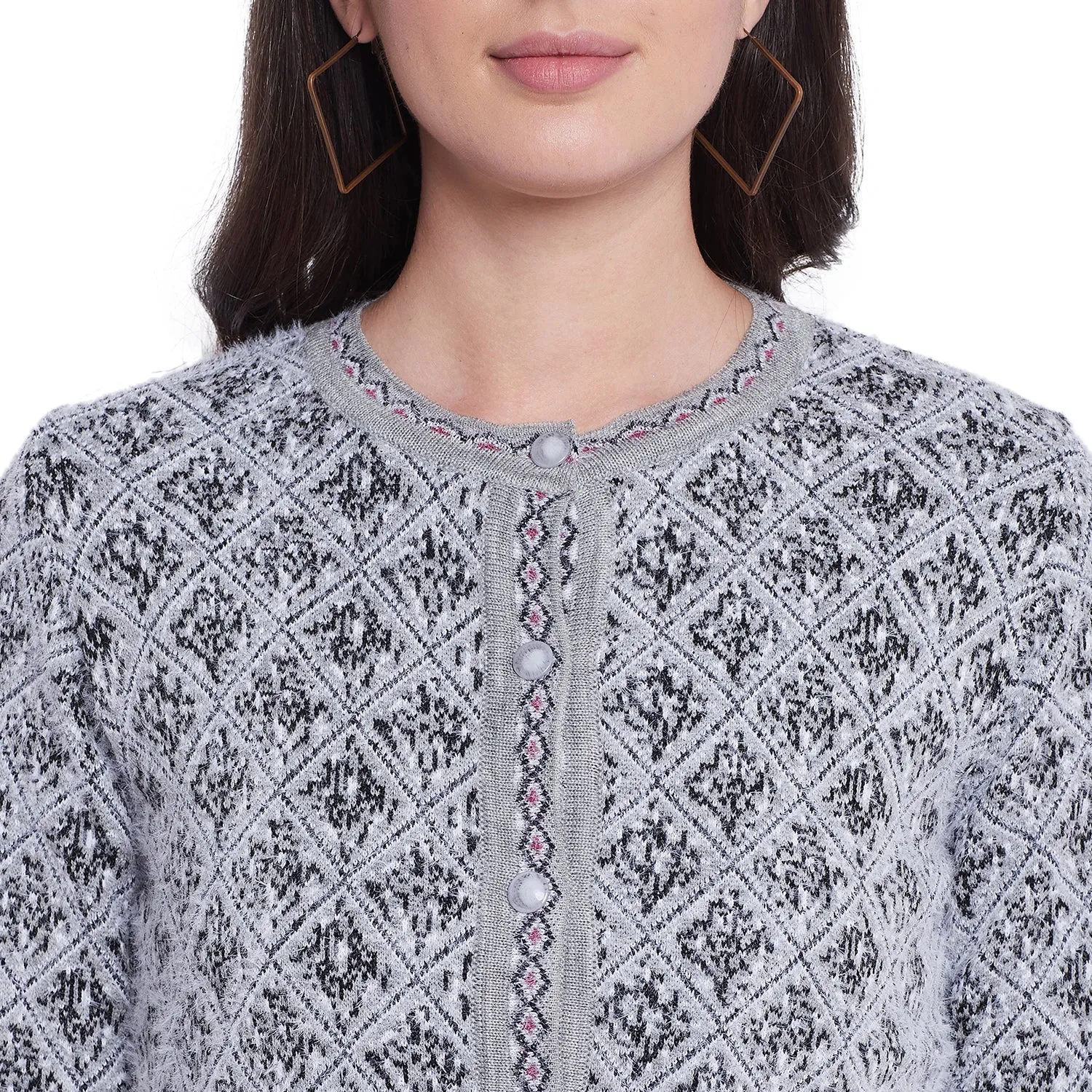 Duke Stardust Women Full Sleeve Cardigan (SDS9591)