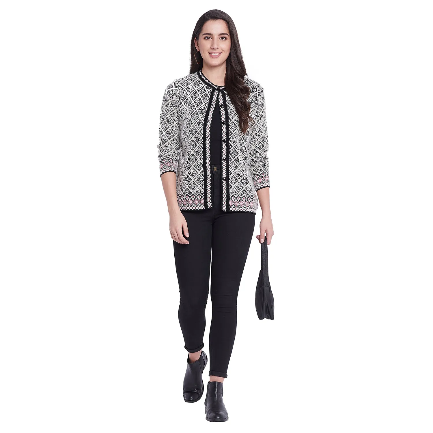 Duke Stardust Women Full Sleeve Cardigan (SDS9591)