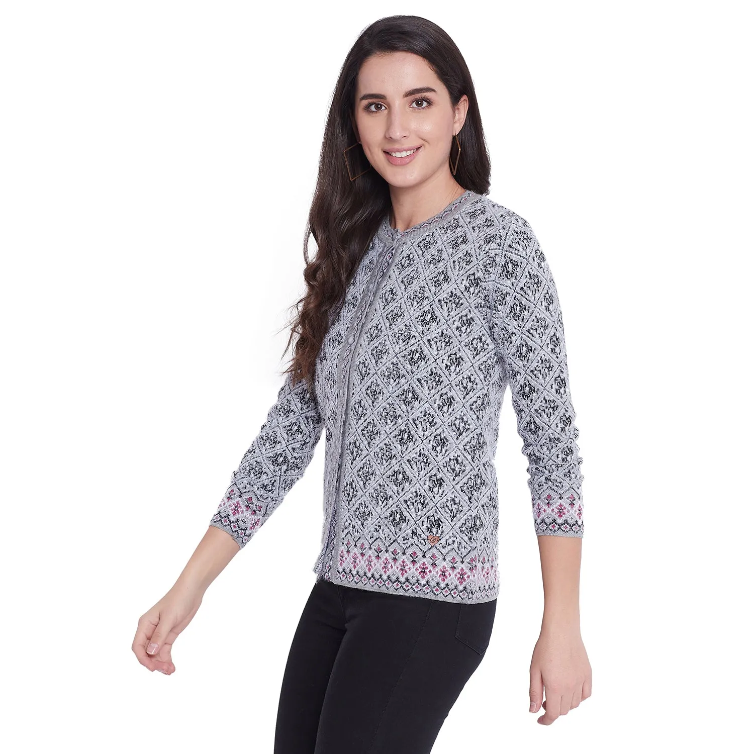 Duke Stardust Women Full Sleeve Cardigan (SDS9591)