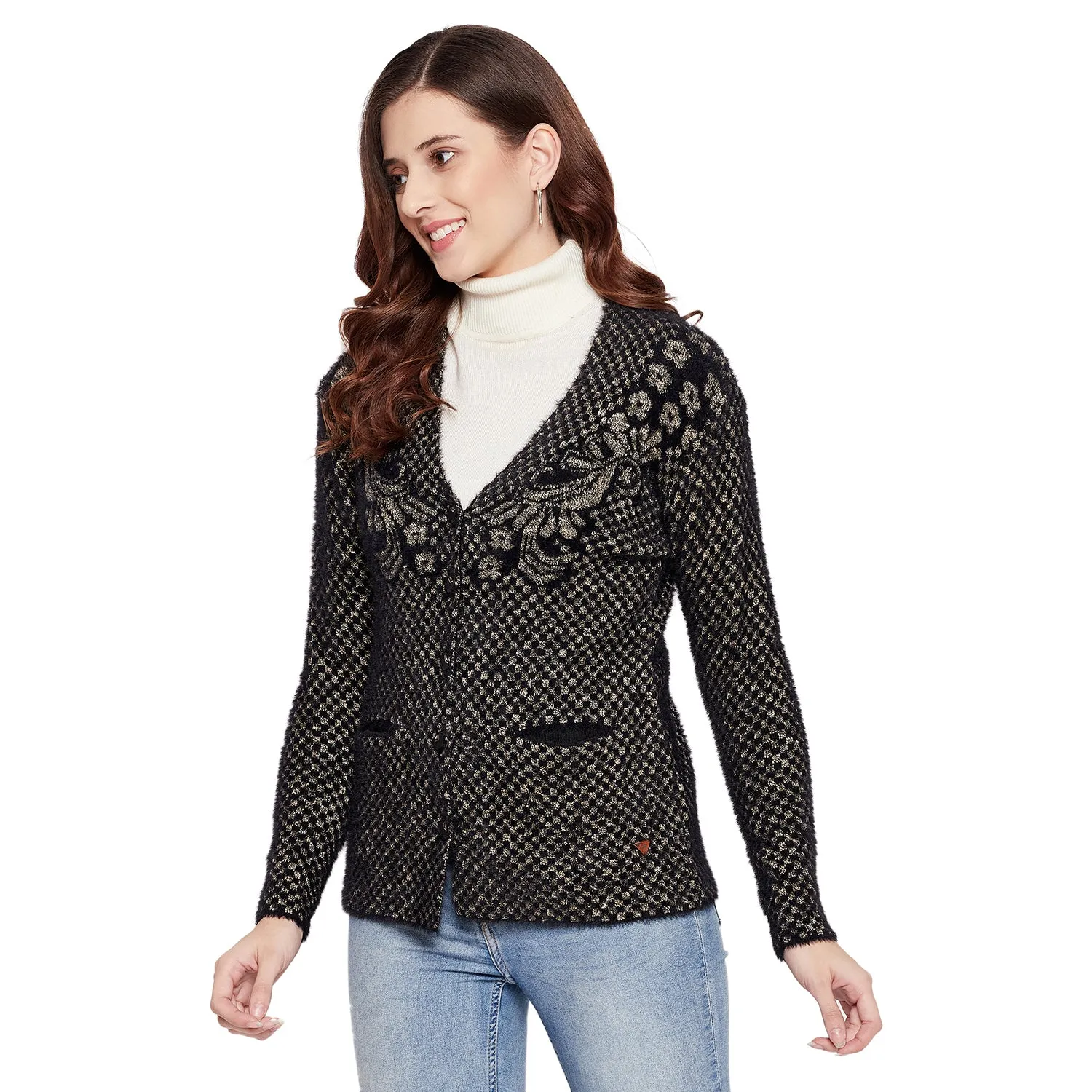 Duke Stardust Women Full Sleeve Cardigan (SDS9596)