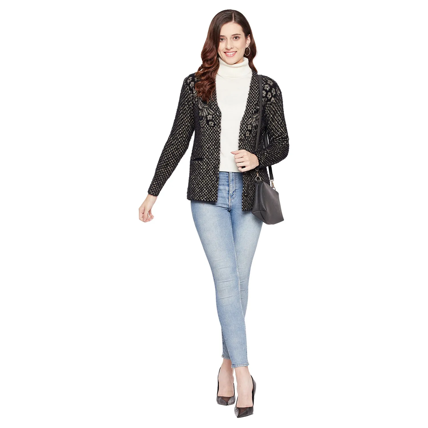 Duke Stardust Women Full Sleeve Cardigan (SDS9596)