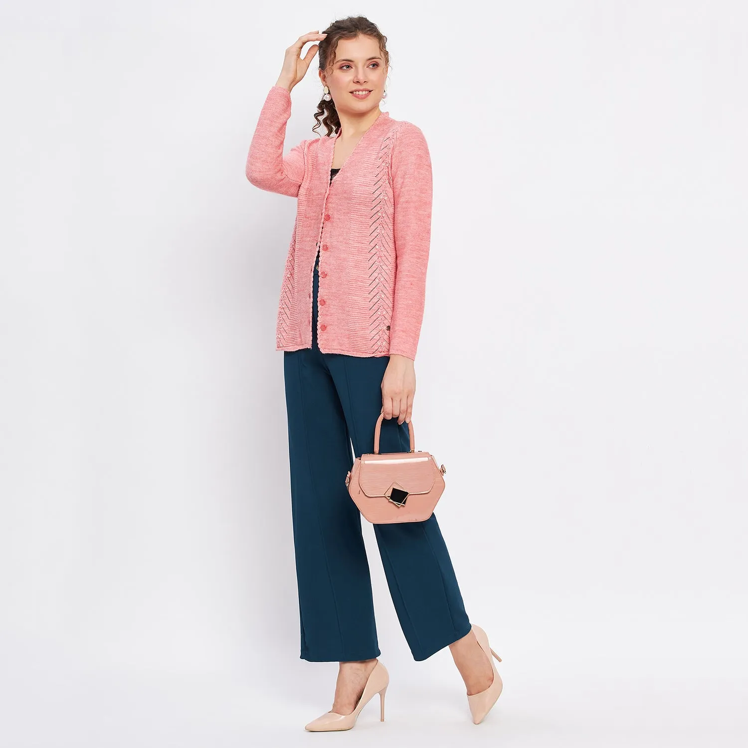 Duke Stardust Women Full Sleeve Cardigan (SDS9597)