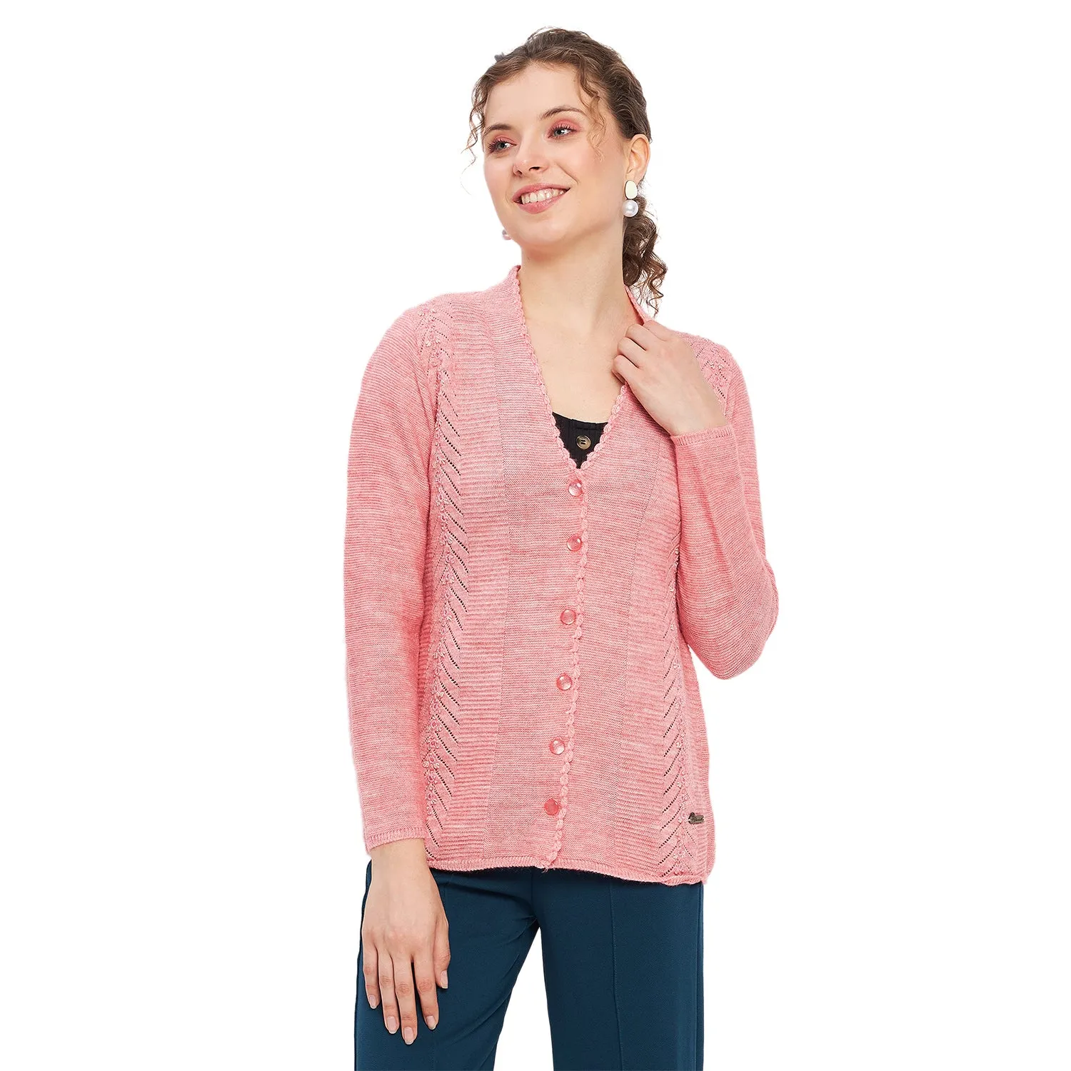 Duke Stardust Women Full Sleeve Cardigan (SDS9597)