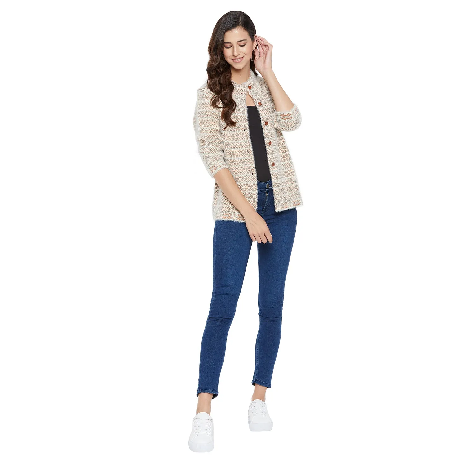 Duke Stardust Women Full Sleeve Cardigan (SDS9606)