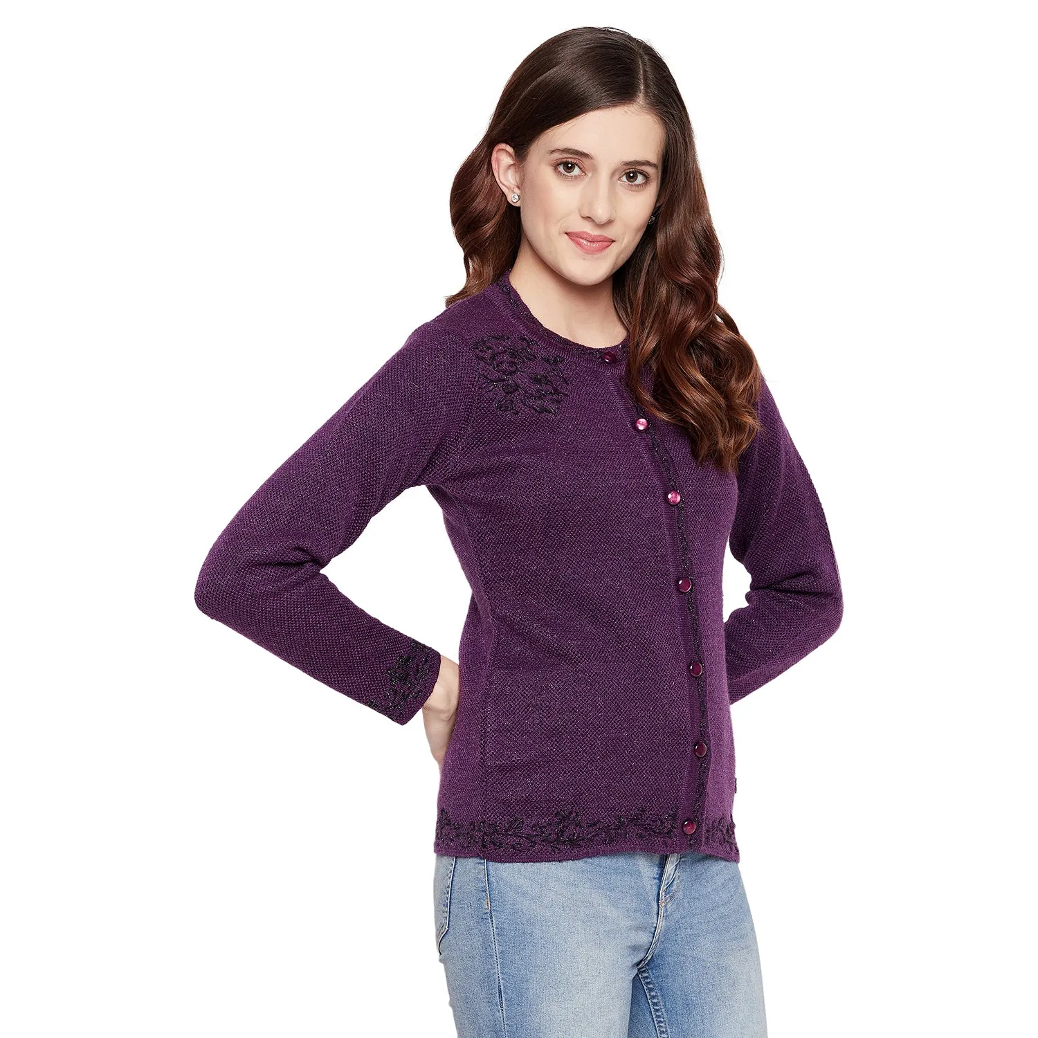 Duke Stardust Women Full Sleeve Cardigan (SDS9609)