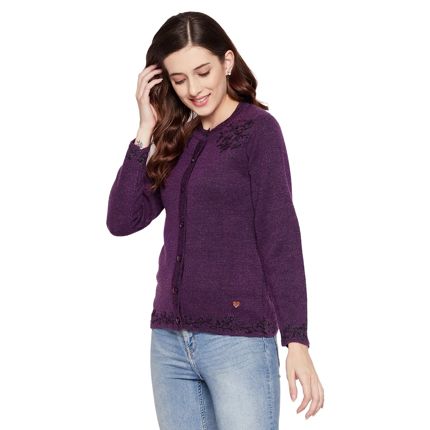 Duke Stardust Women Full Sleeve Cardigan (SDS9609)