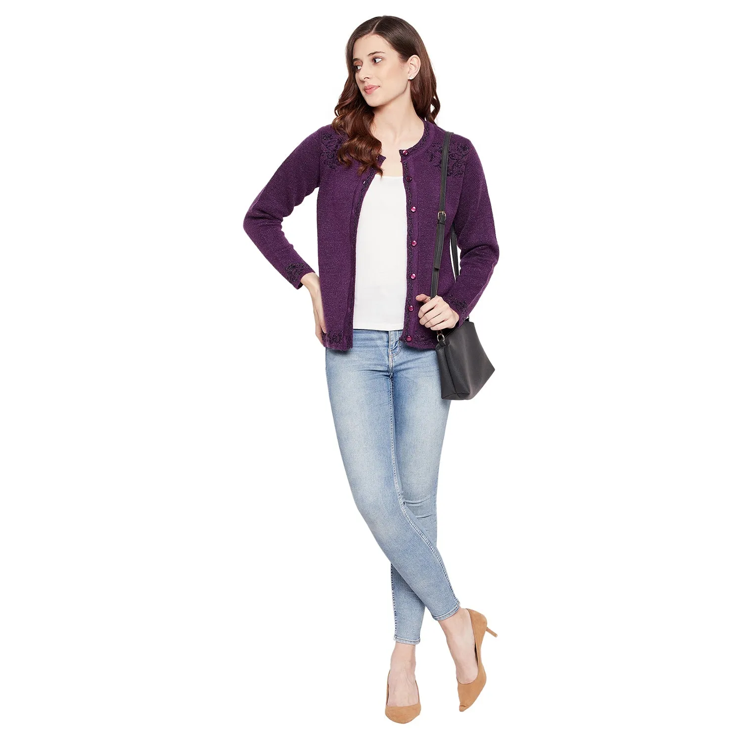 Duke Stardust Women Full Sleeve Cardigan (SDS9609)