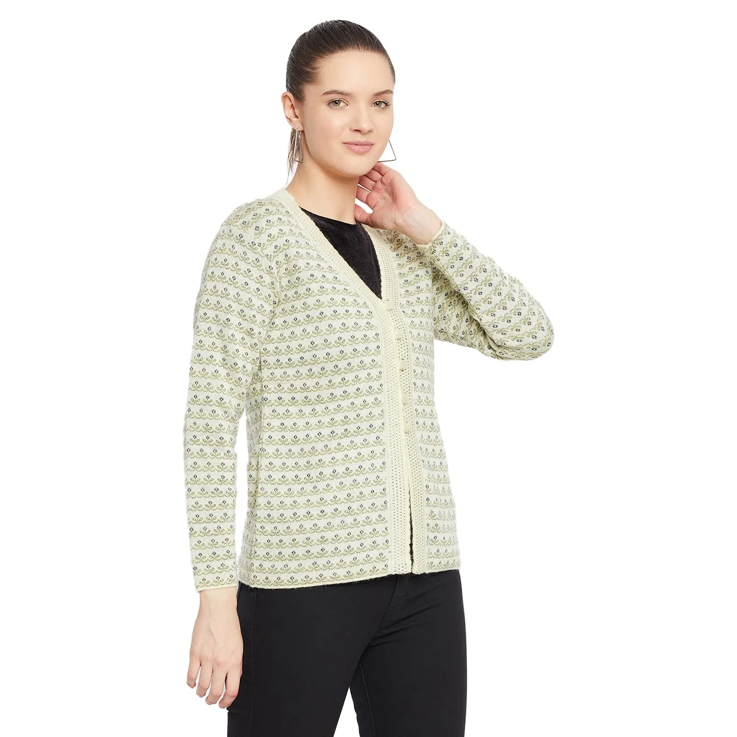 Duke Stardust Women Full Sleeve Cardigan (SDS9614)
