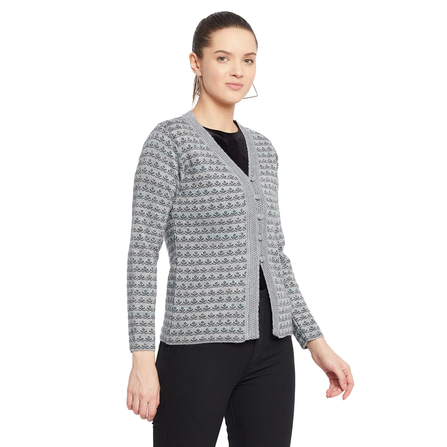 Duke Stardust Women Full Sleeve Cardigan (SDS9614)
