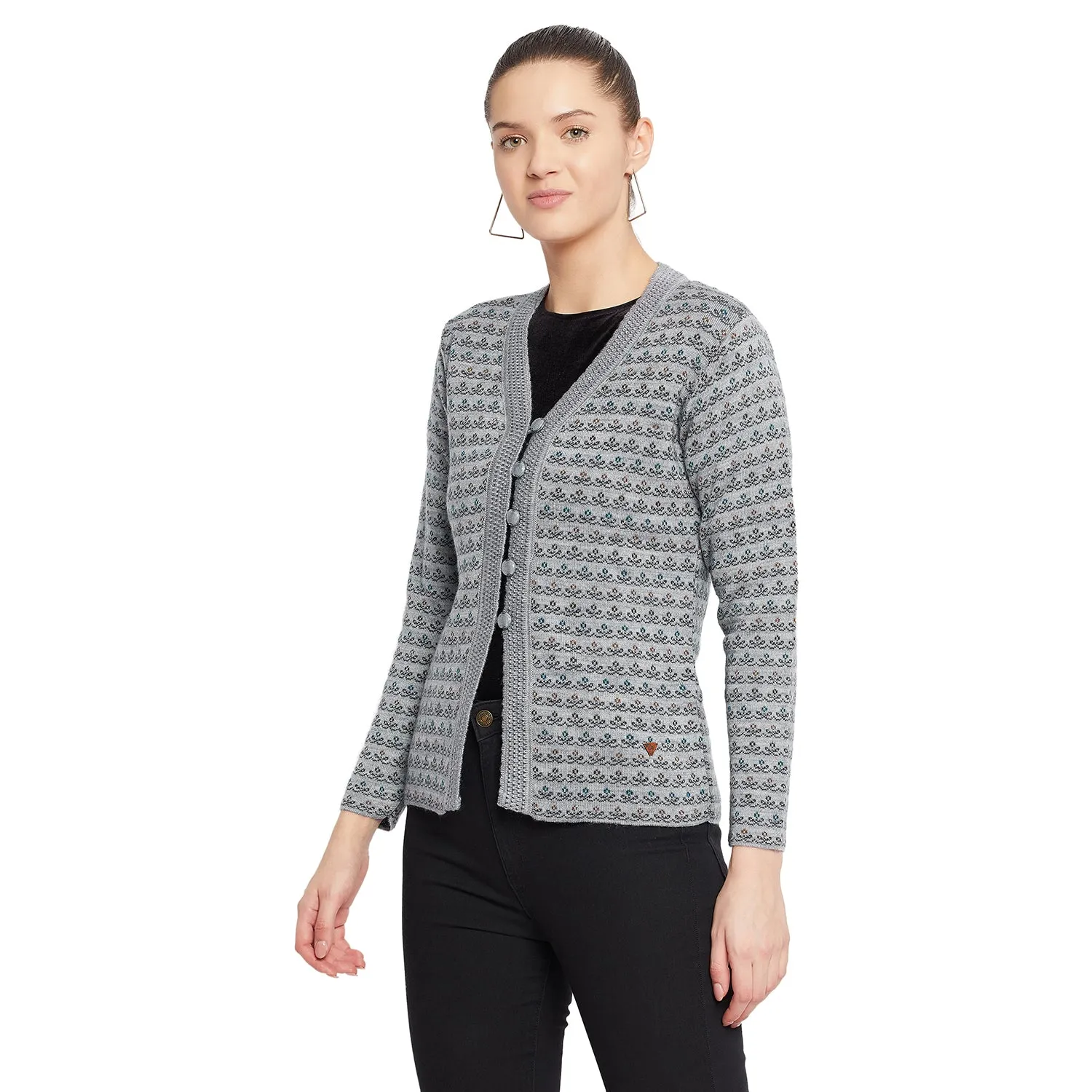 Duke Stardust Women Full Sleeve Cardigan (SDS9614)