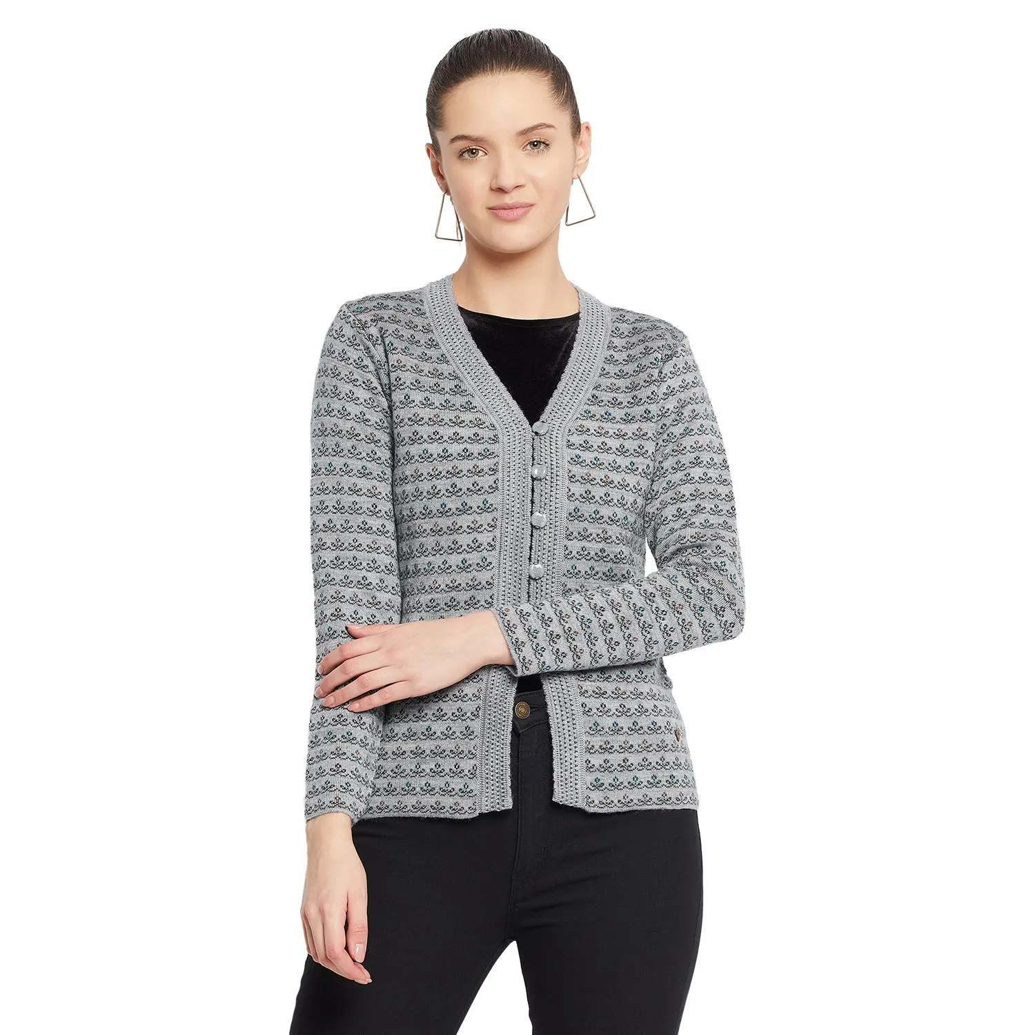 Duke Stardust Women Full Sleeve Cardigan (SDS9614)