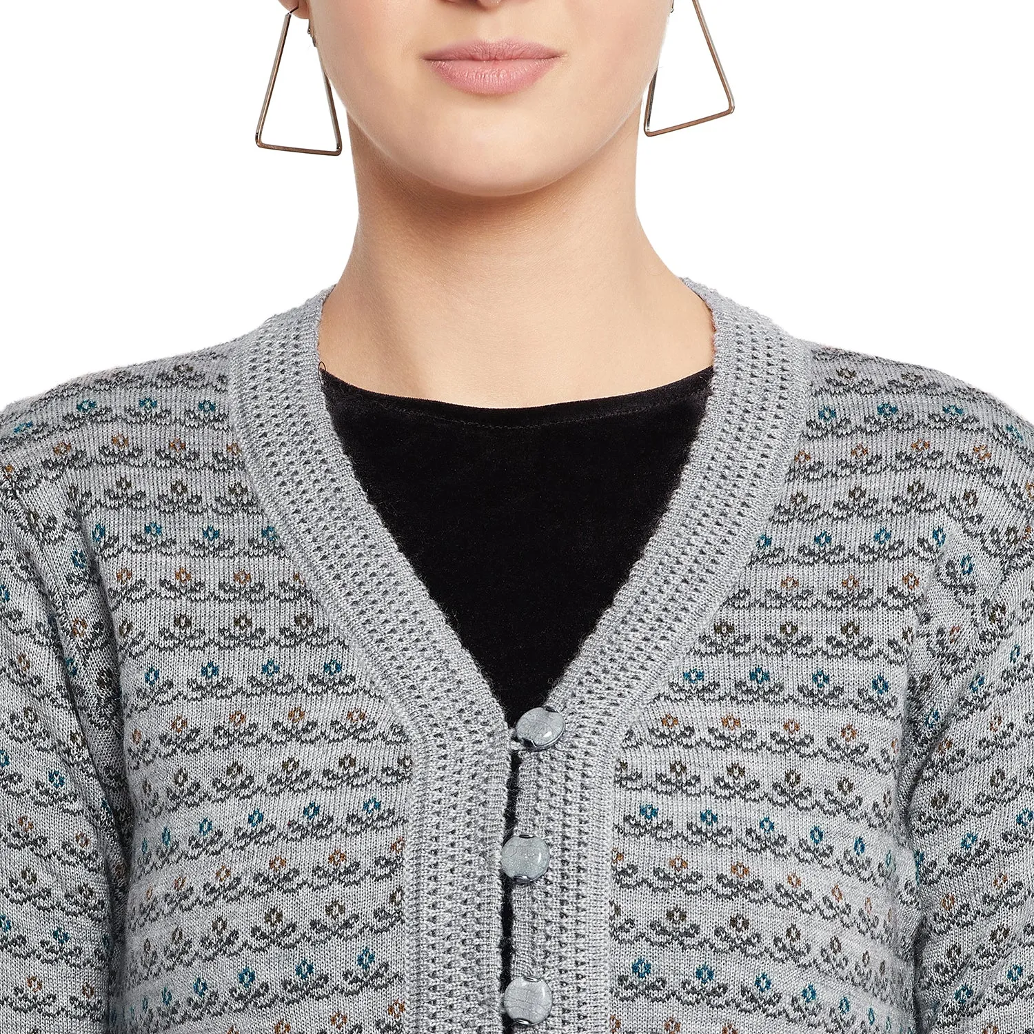 Duke Stardust Women Full Sleeve Cardigan (SDS9614)