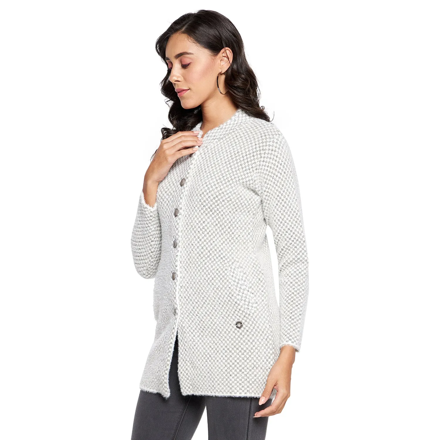 Duke Stardust Women Full sleeve Collared Neck Cardigan (SDS1117)