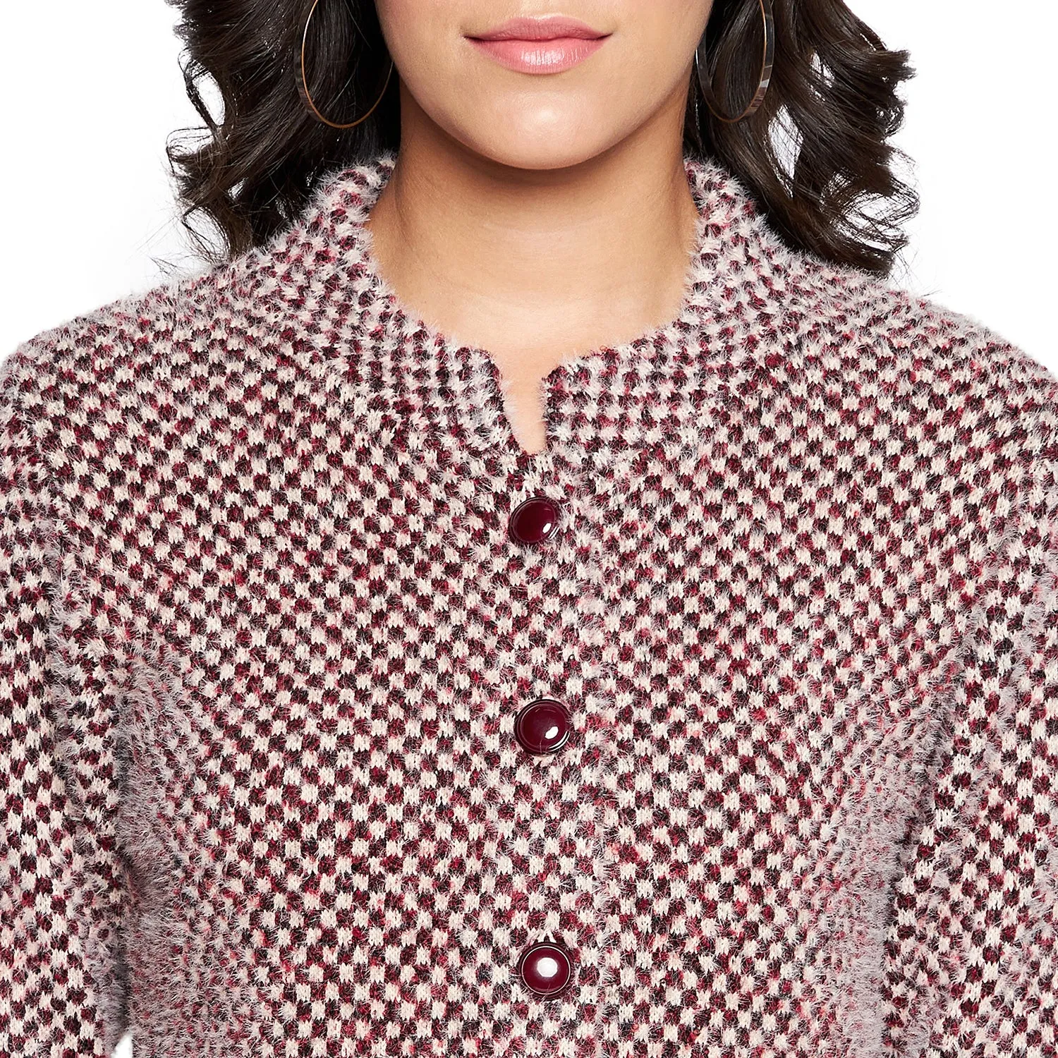 Duke Stardust Women Full sleeve Collared Neck Cardigan (SDS1117)