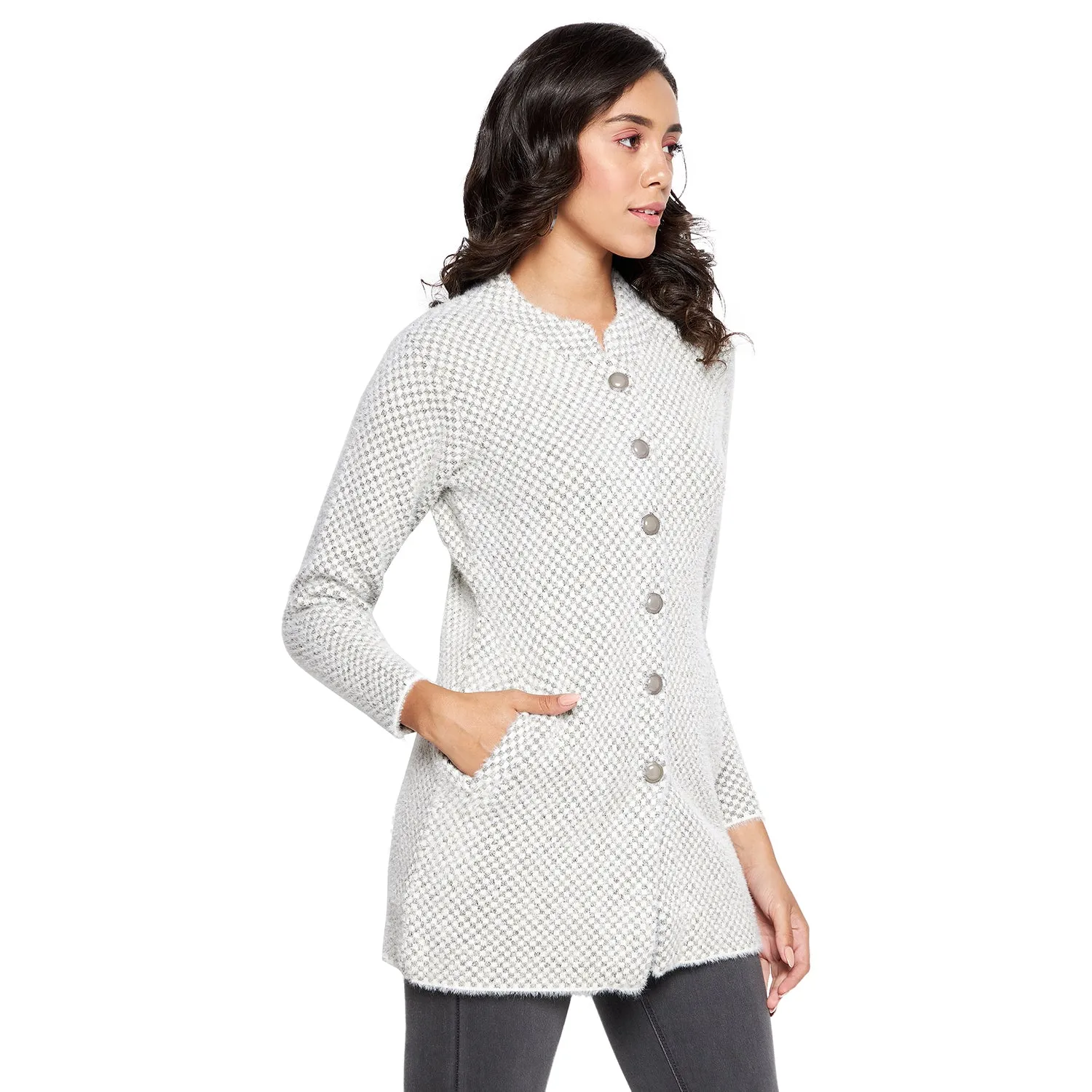 Duke Stardust Women Full sleeve Collared Neck Cardigan (SDS1117)